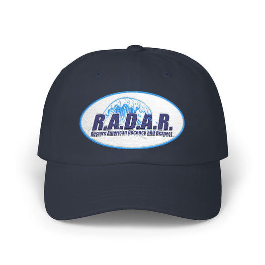R.A.D.A.R. Logo Classic Dad Cap — Vintage Distressed Baseball Hat