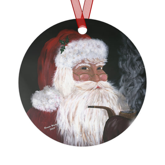 Artsie Aubrey's Santa Series Ornament Smokin' Santa 2008