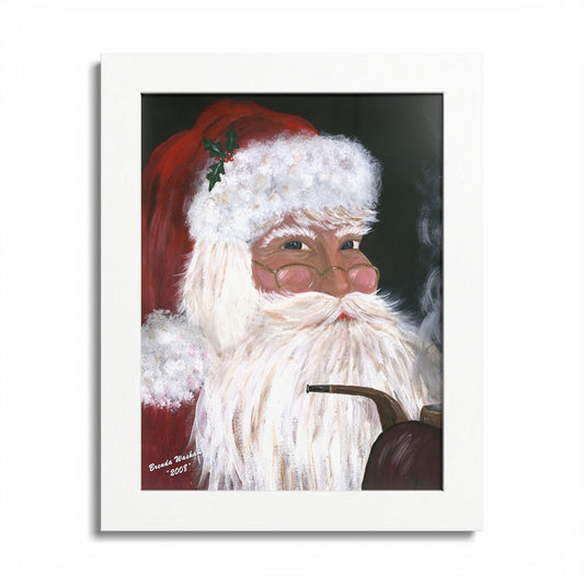 2008 SMOKIN' SANTA (Framed Print)