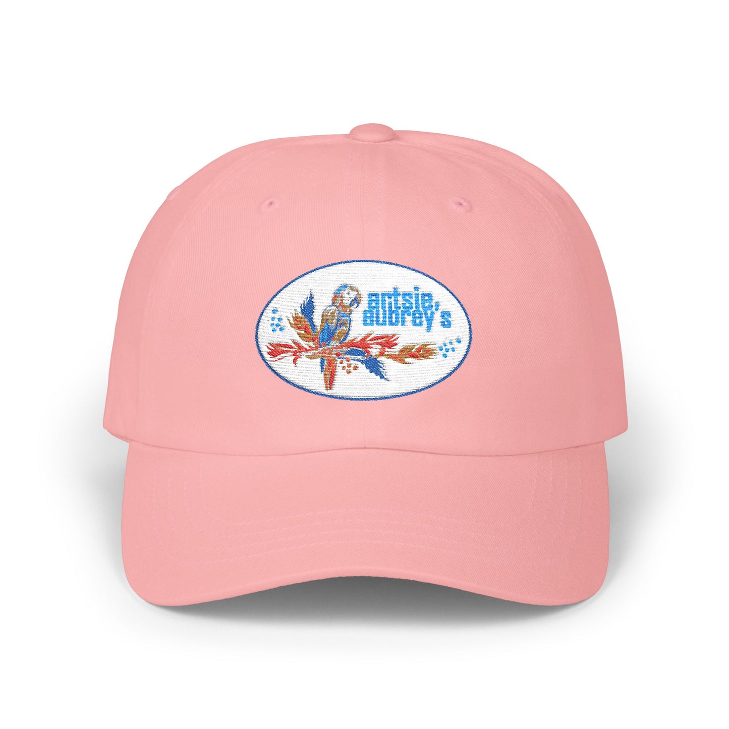 Artsie Aubrey's Dad Cap, Unisex Adjustable Hat Embroydery