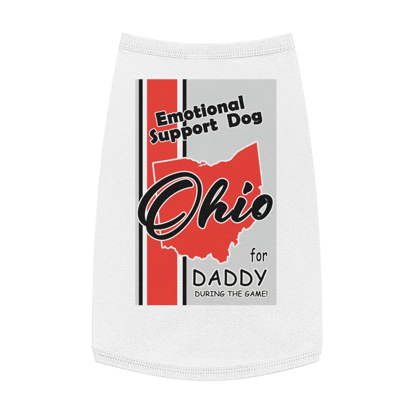 Emotional Support Dog for Daddy during the game. Pet Tank Top