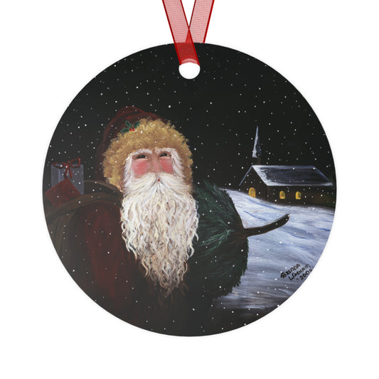 Artsie Aubrey's 2009 Church Santa Ornament