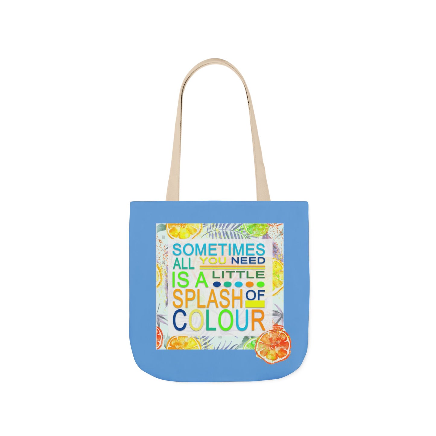 Splash of Colorful Canvas Tote Bag