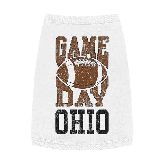 Game Day Pet Tank Top, Dog Apparel, Football Themed Shirt