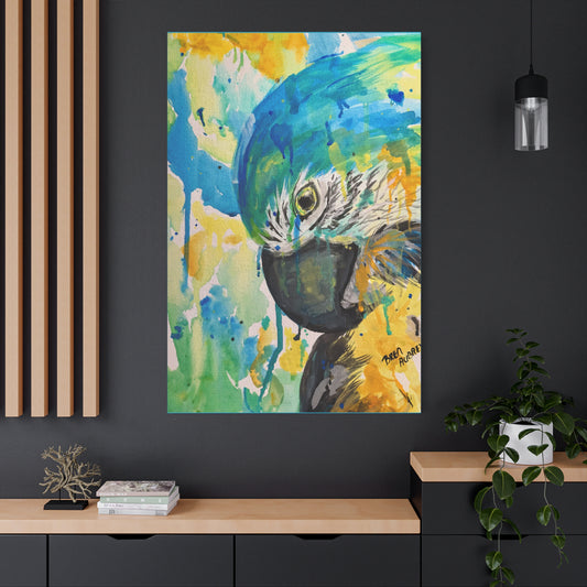 Splash of Color Parrot - Classic Canvas