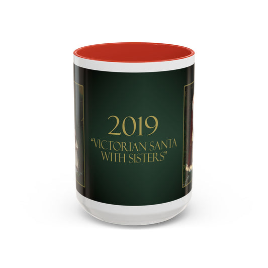 2010 VICTORIAN SANTA WITH SISTERS (Ceramic Mug)