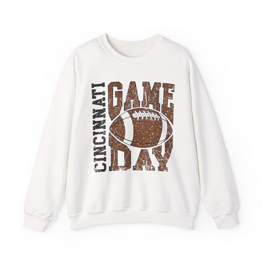 Cincinnati Game Day Sweatshirt, Unisex Crewneck