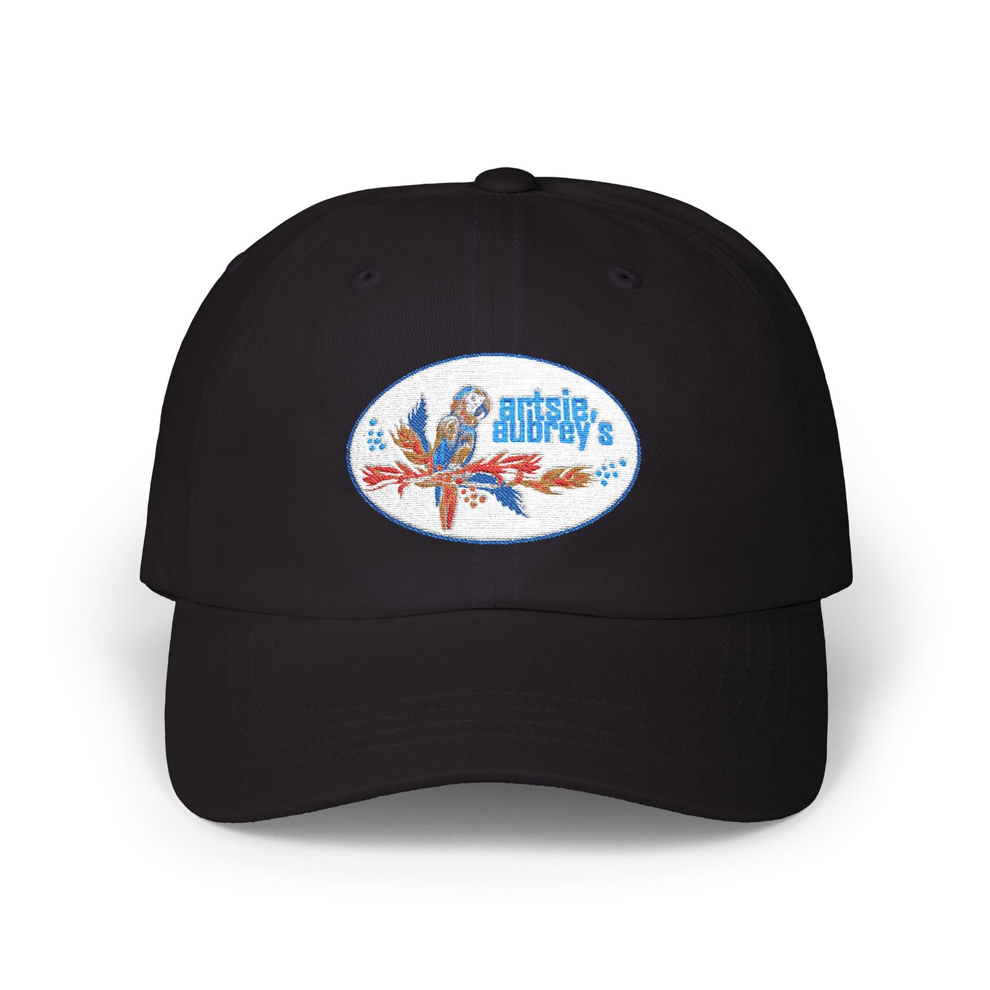 Artsie Aubrey's Dad Cap, Unisex Adjustable Hat Embroydery