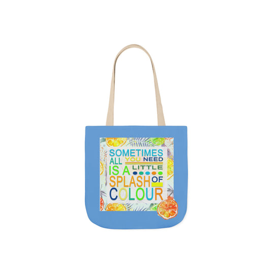 Splash of Colorful Canvas Tote Bag