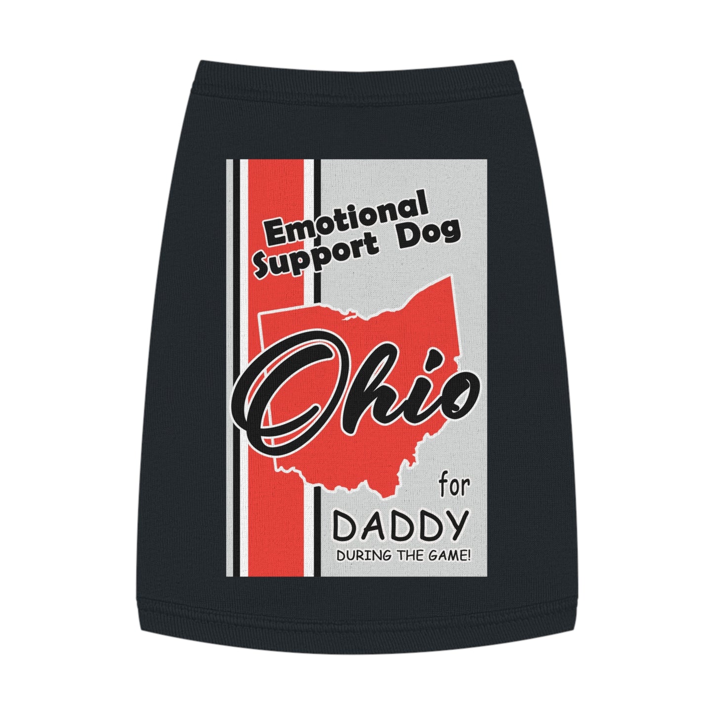 Emotional Support Dog for Daddy during the game. Pet Tank Top