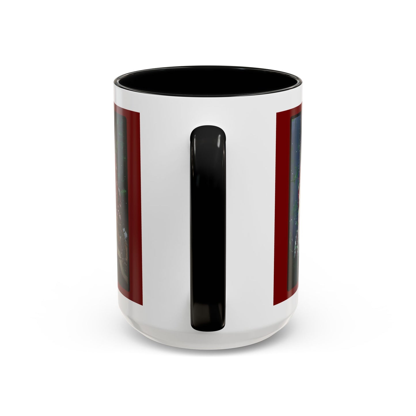 2012 SANTA WITH DEER (Ceramic Mug)