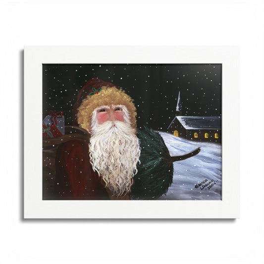 2009 OLD ST. NICK (Framed Print)