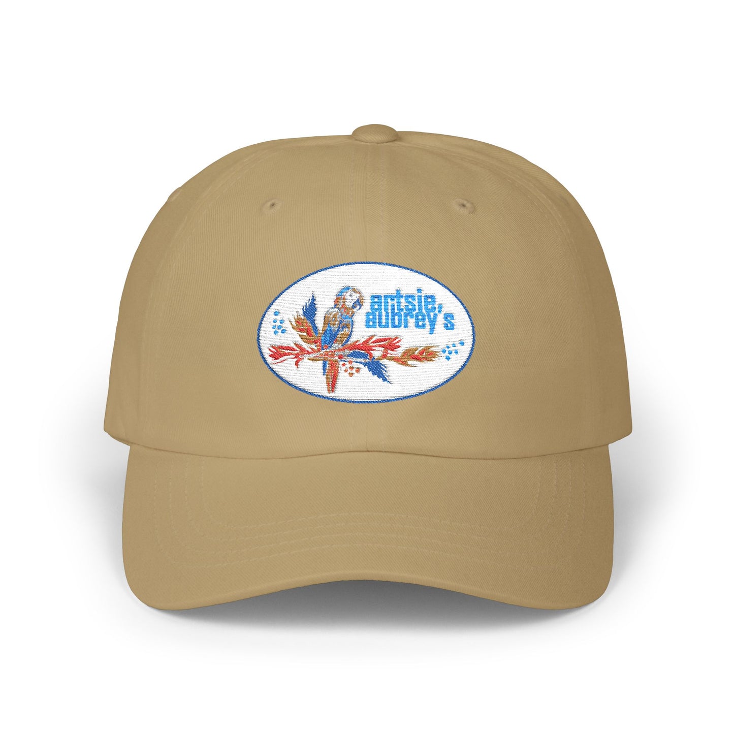 Artsie Aubrey's Dad Cap, Unisex Adjustable Hat Embroydery