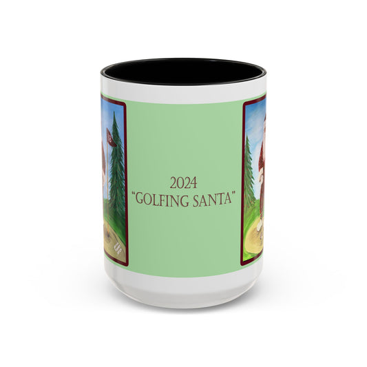2024 GOLFING SANTA (15 oz. Ceramic Mug)