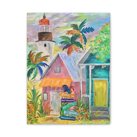 Key West Light House - Canvas Print