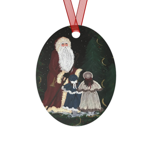 2010 VINTAGE SANTA WITH SISTERS (Christmas Ornament)