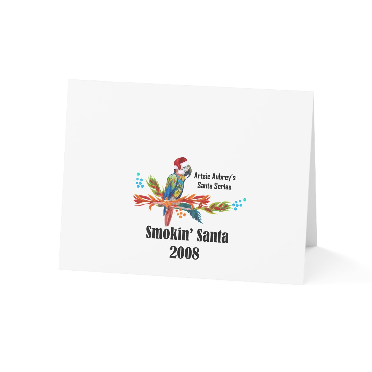 Artsie Aubrey's 2008 Smokin' Santa Christmas Card