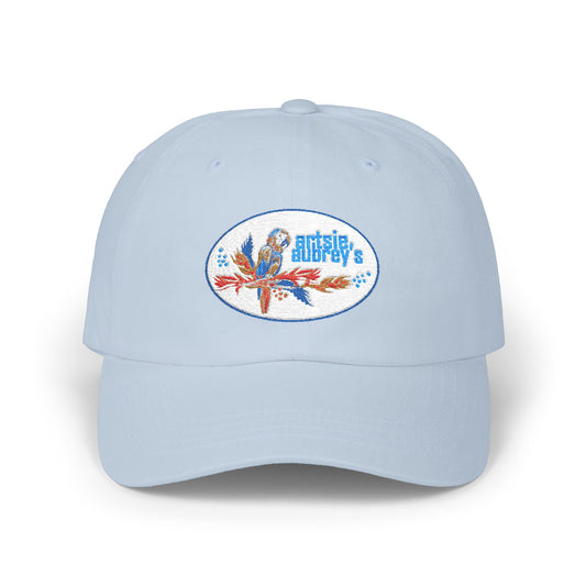 Artsie Aubrey's Dad Cap, Unisex Adjustable Hat Embroydery
