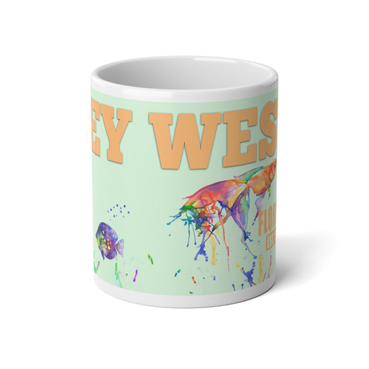 Key West Watercolor Fish Jumbo Mug