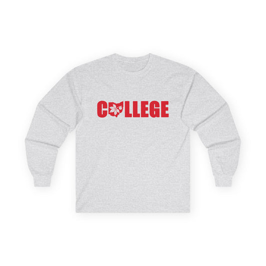 College Buckeye Leaf Long Sleeve Tee