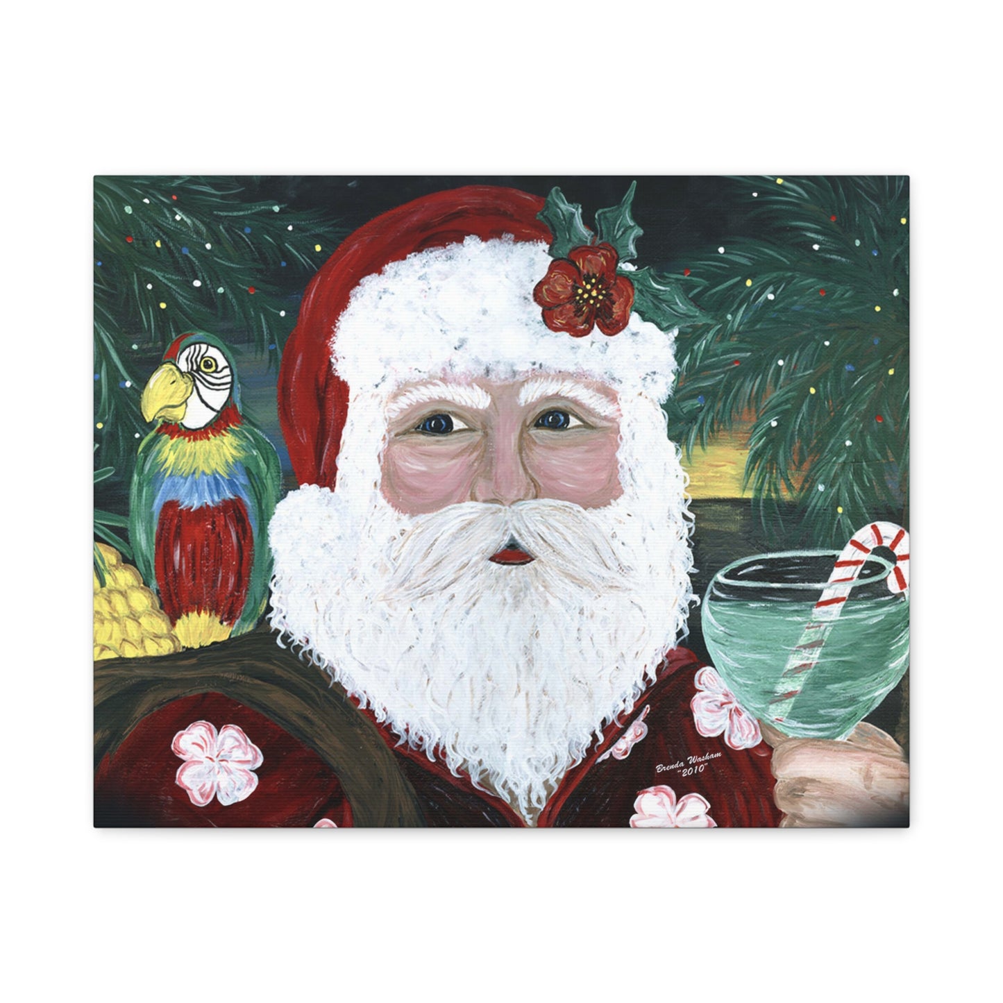 2010 TROPICAL SANTA (Canvas Print)