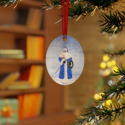 2015 BLUE SANTA (Christmas Ornament)