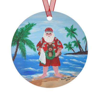2014 BEACHY SANTA (Christmas Ornament)