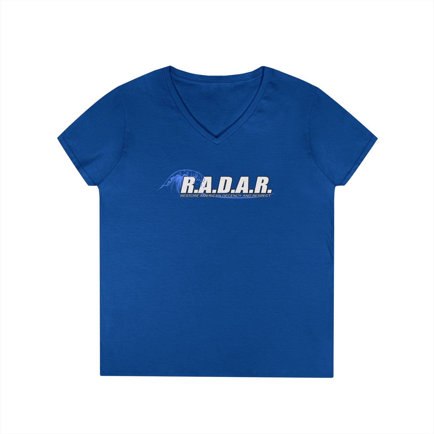 R.A.D.A.R. Ladies' V-Neck T-Shirt — Vintage Logo Tee