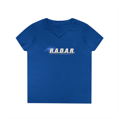 R.A.D.A.R. Ladies' V-Neck T-Shirt — Vintage Logo Tee