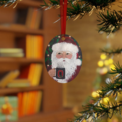 2015 SANTA WITH OSU MUG (Christmas Ornament(