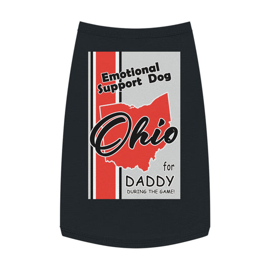 Emotional Support Dog for Daddy during the game.  Pet Tank Top