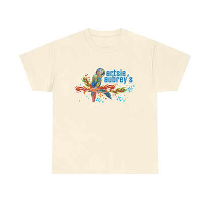 Colorful Parrot 'Artsie Aubrey's' Logo Tee