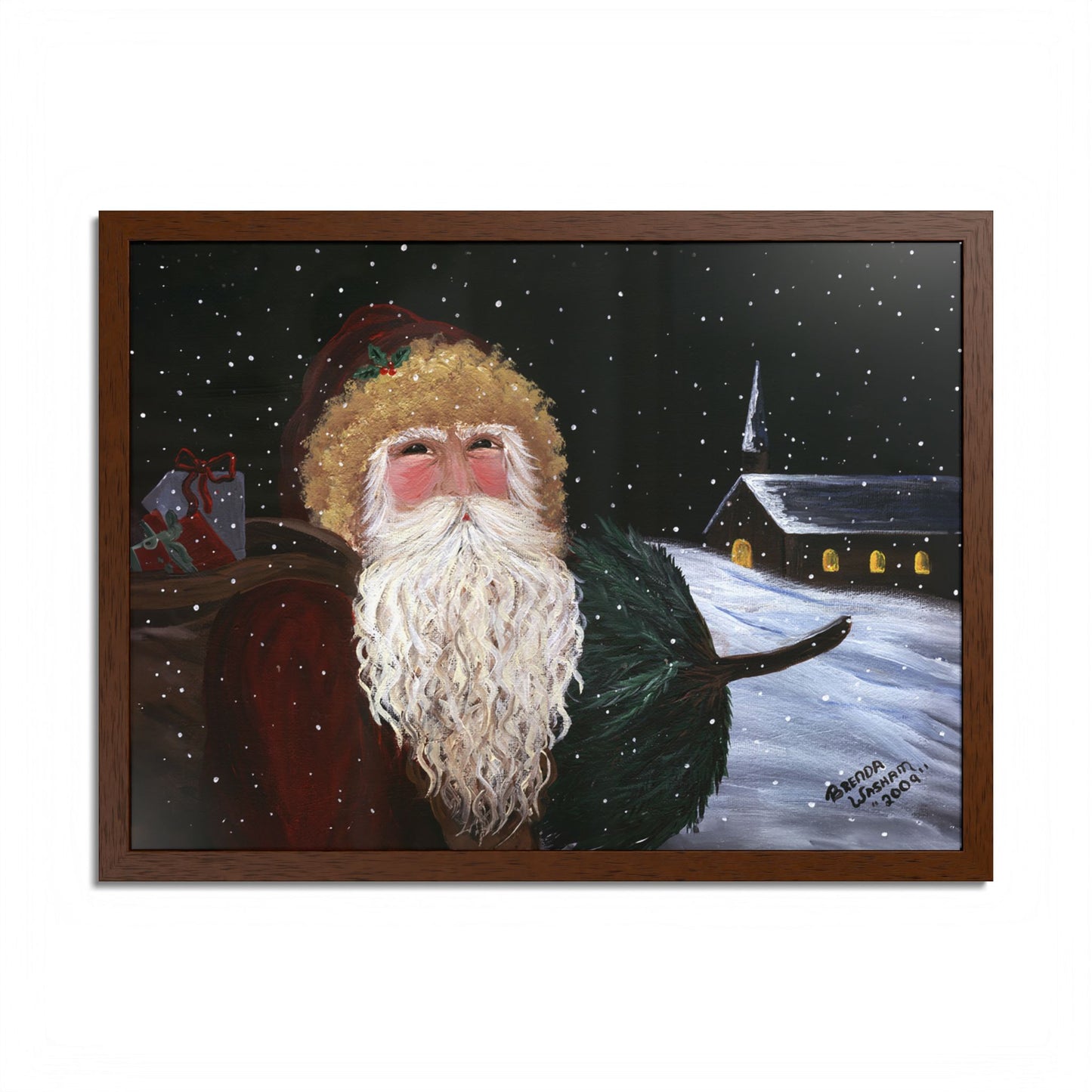 2009 OLD ST. NICK (Framed Print)