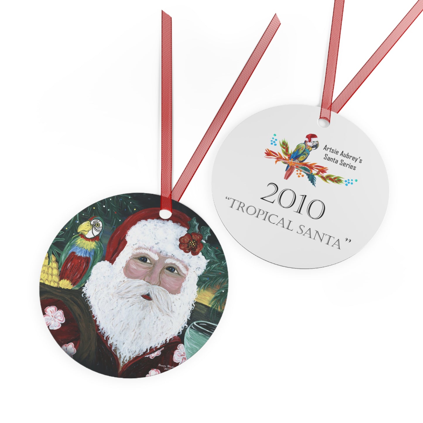 2010 TROPICAL SANTA (Christmas Ornament)
