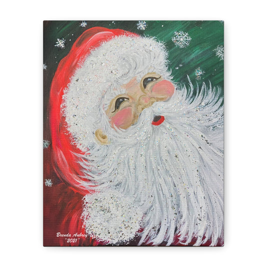 2021 SNOWFLAKE SANTA (Canvas Print)