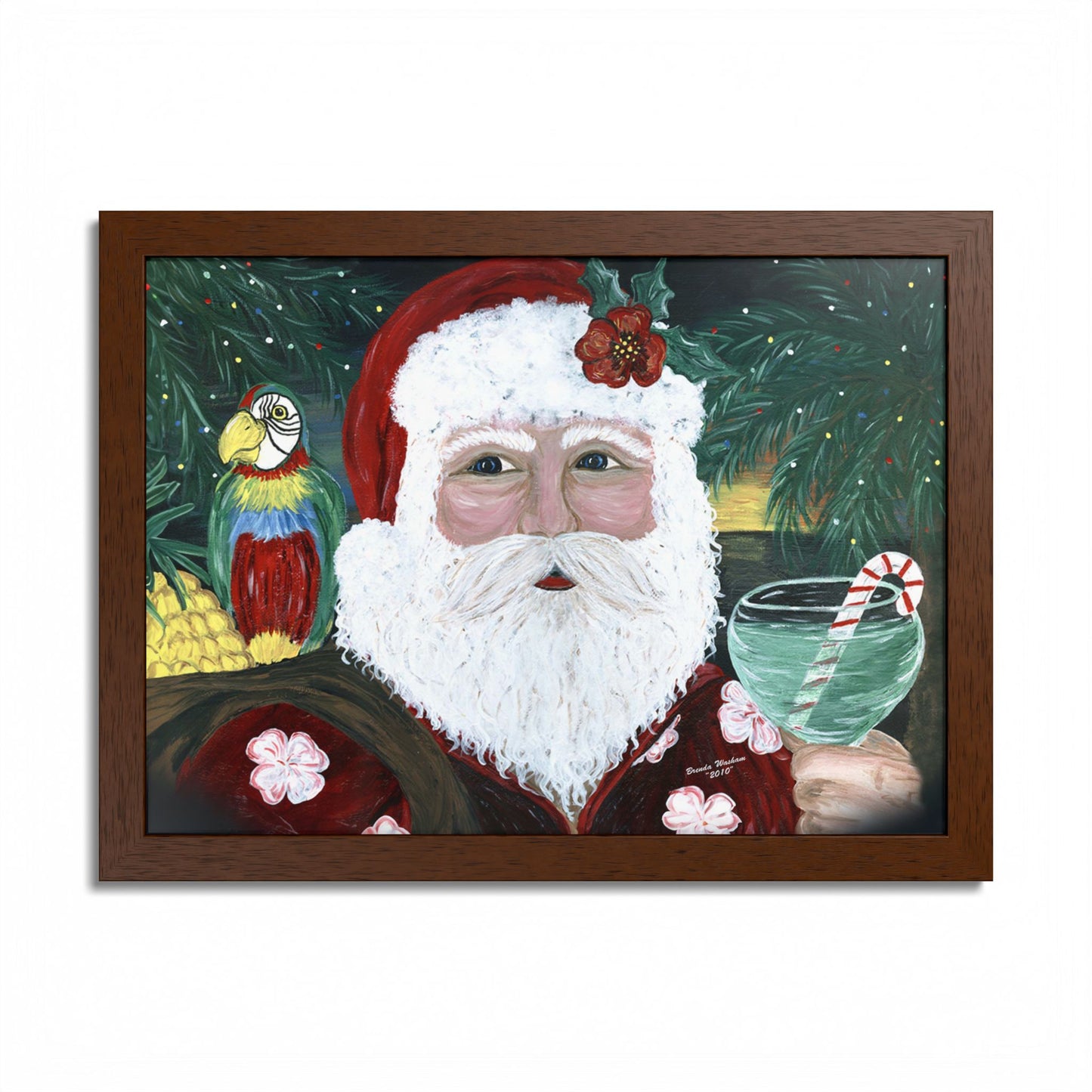 2010 TROPICAL SANTA (Framed Print)