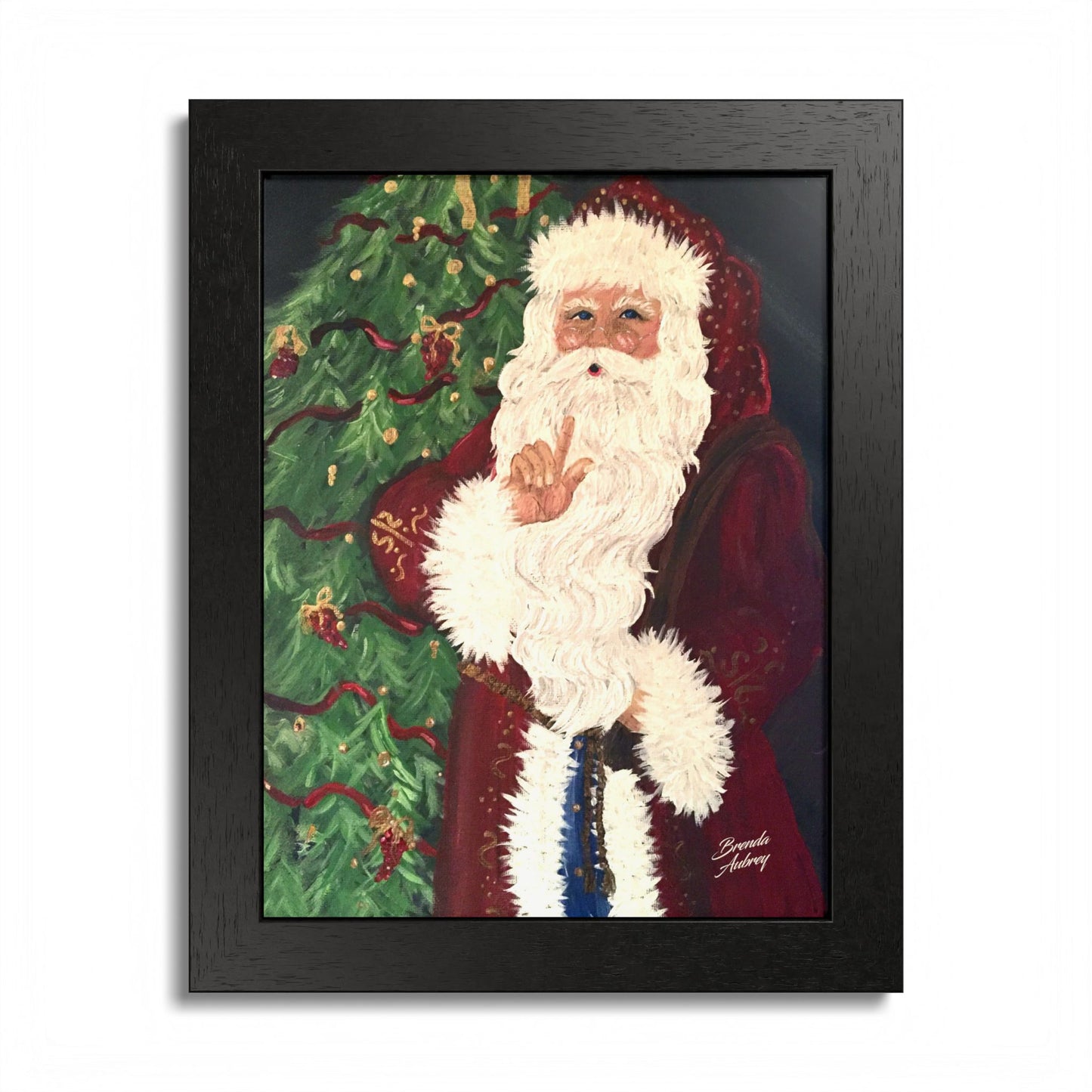 2013 SHSSSSSSS SANTA (Framed Print)