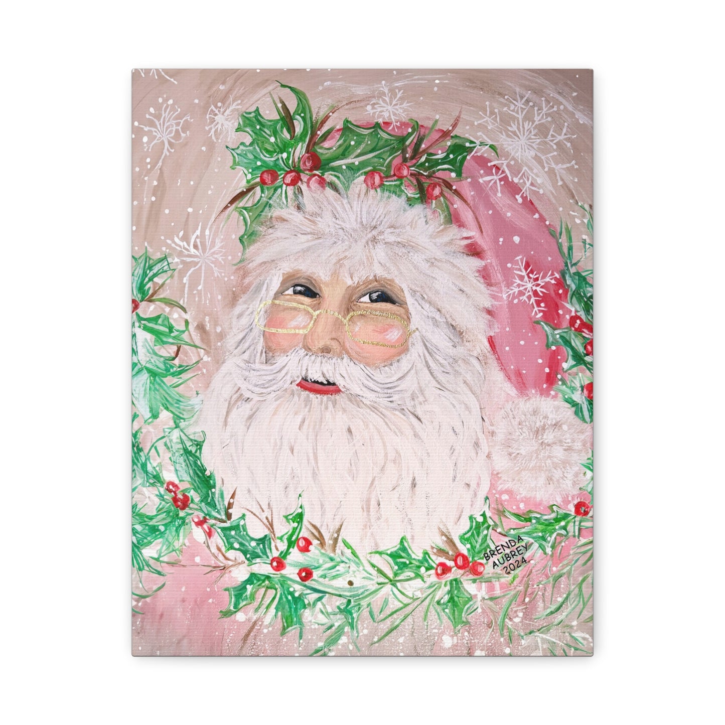 2024 PINK SANTA (Print on Canvas)