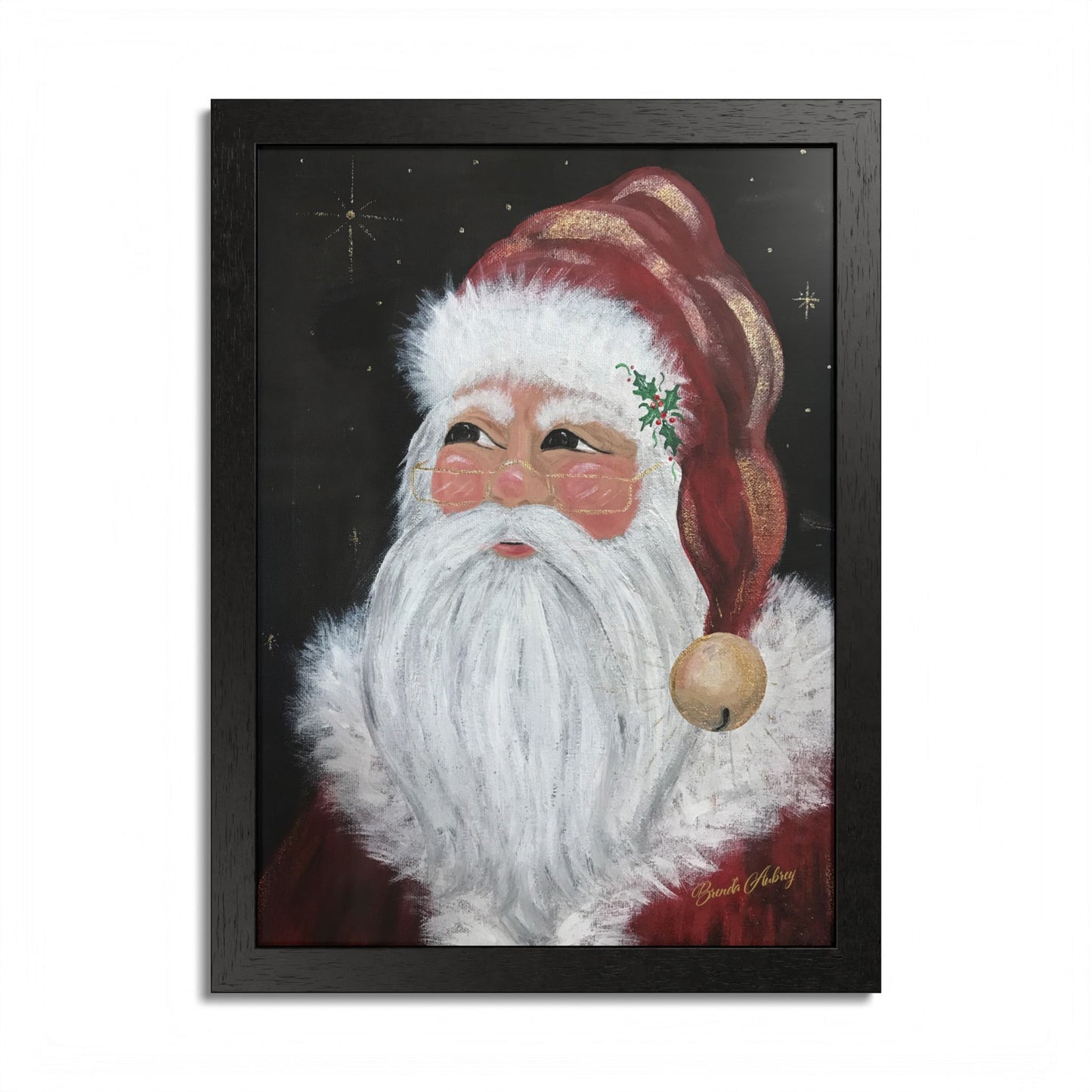 2016 JINGLE BELL SANTA (Framed Print)