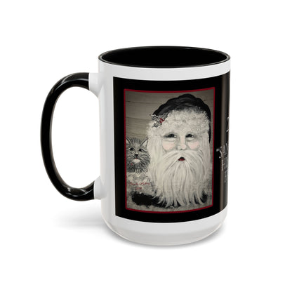 2018 SANTA AND HIS LITTLE FRIEND (Ceramic Mug)