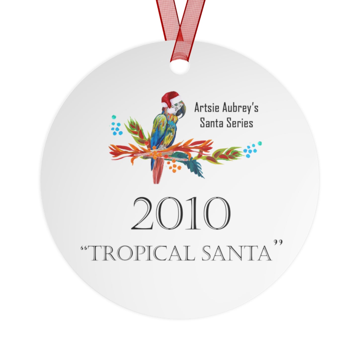 2010 TROPICAL SANTA (Christmas Ornament)