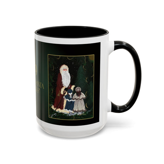 2010 VICTORIAN SANTA WITH SISTERS (Ceramic Mug)