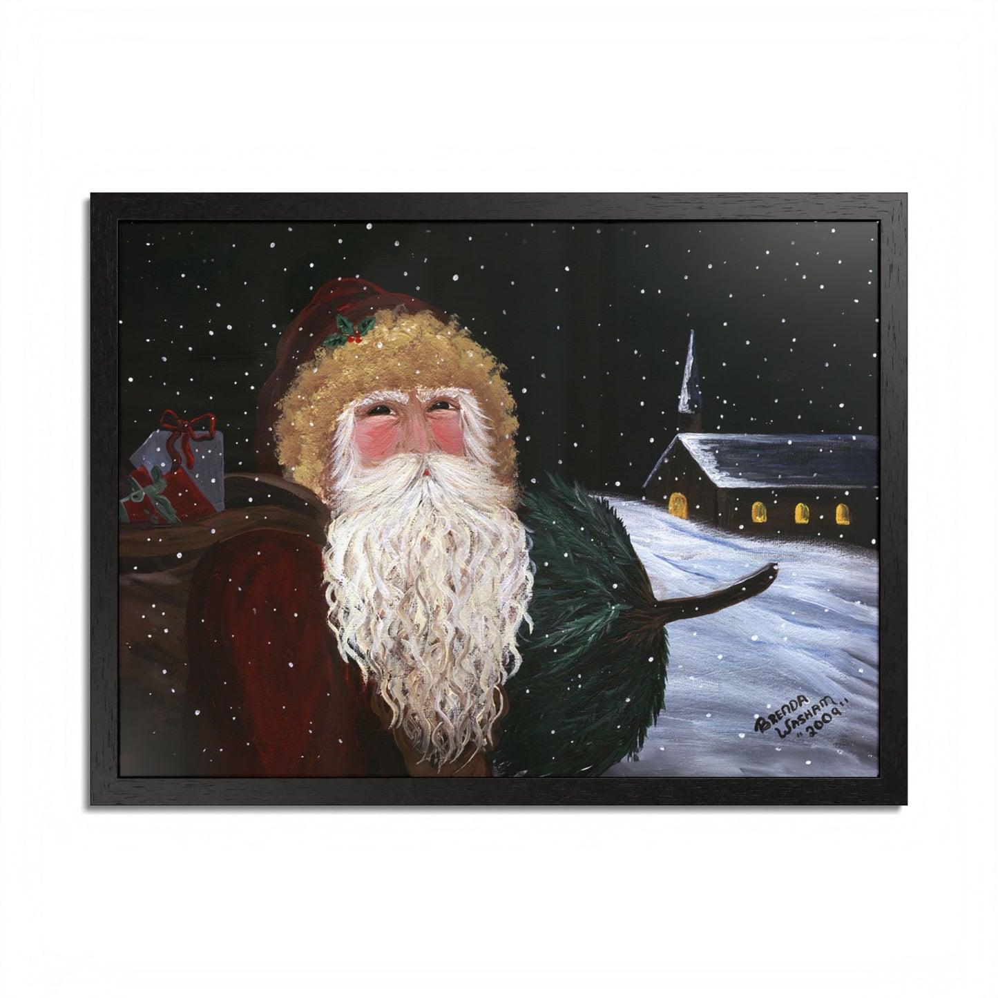 2009 OLD ST. NICK (Framed Print)