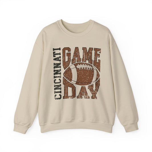 Cincinnati Game Day Sweatshirt, Unisex Crewneck