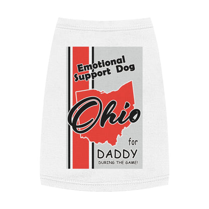 Emotional Support Dog for Daddy during the game.  Pet Tank Top