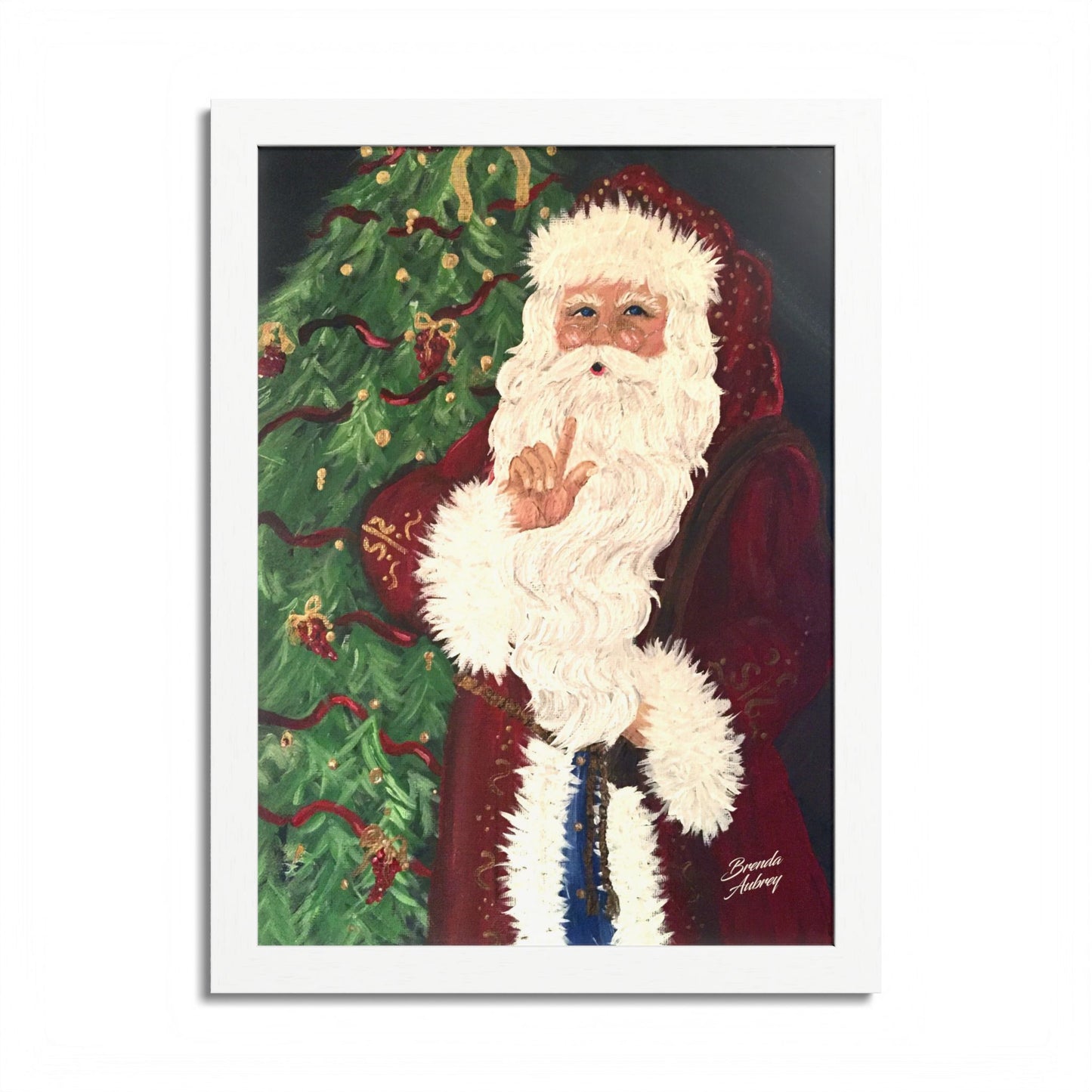 2013 SHSSSSSSS SANTA (Framed Print)