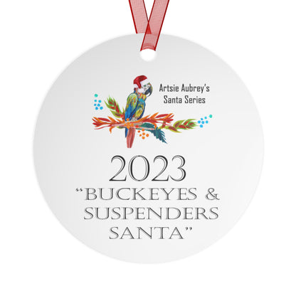 2023 BUCKEYES & SUSPENDERS SANTA (Christmas Ornament)