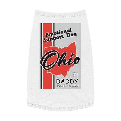 Emotional Support Dog for Daddy during the game.  Pet Tank Top
