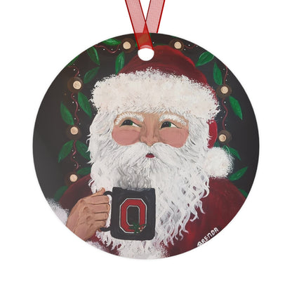 2015 SANTA WITH OSU MUG (Christmas Ornament(