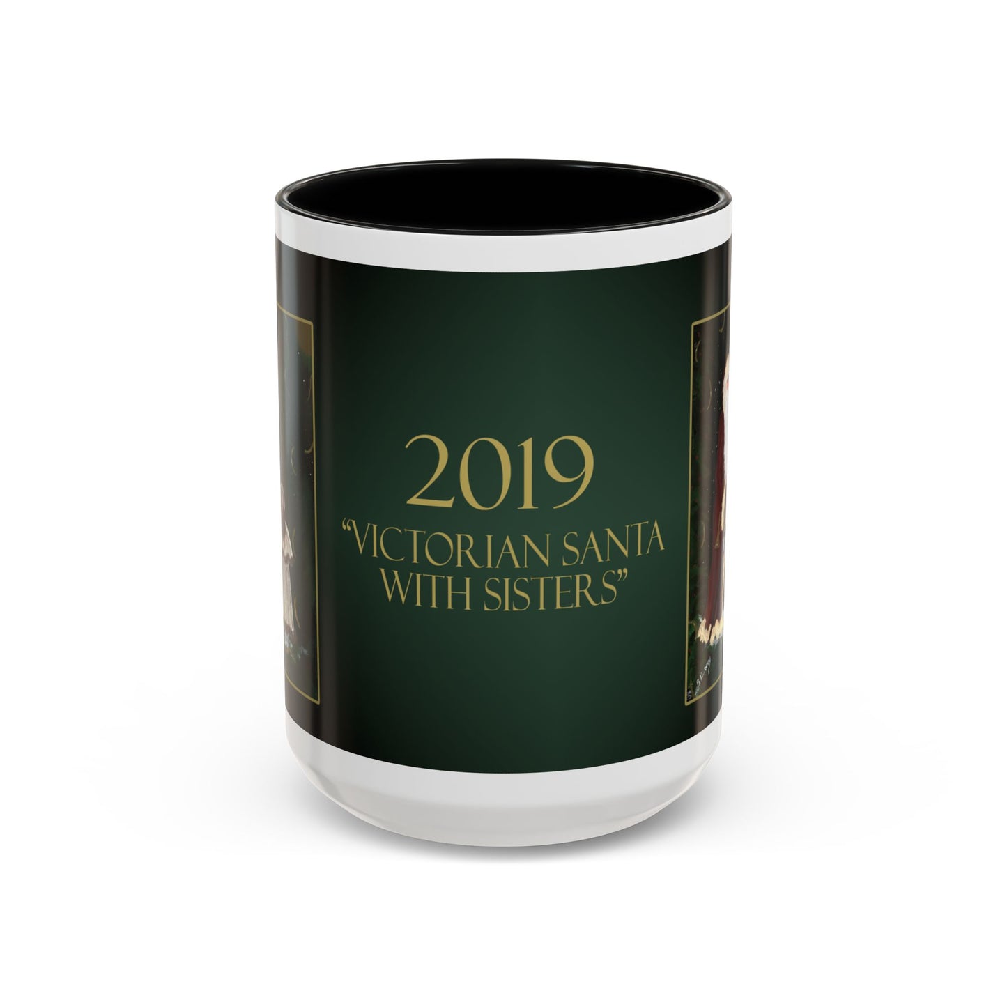 2010 VICTORIAN SANTA WITH SISTERS (Ceramic Mug)